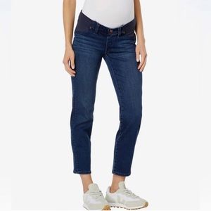Madewell Maternity Side-Panel Stovepipe Jeans in Dahill Wash
